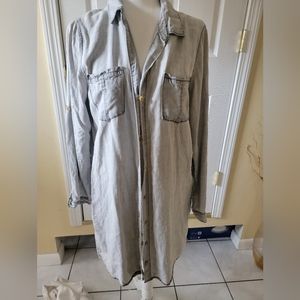Denim shirt dress